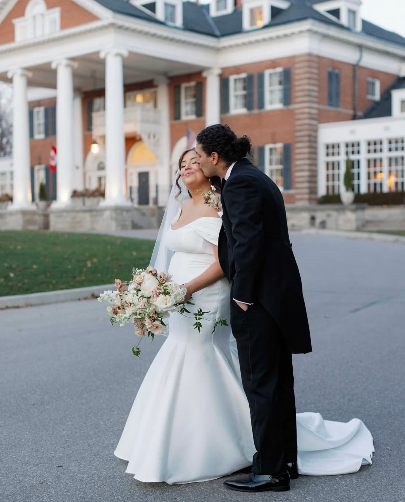 Bridal hair and makeup at Langdon Hall