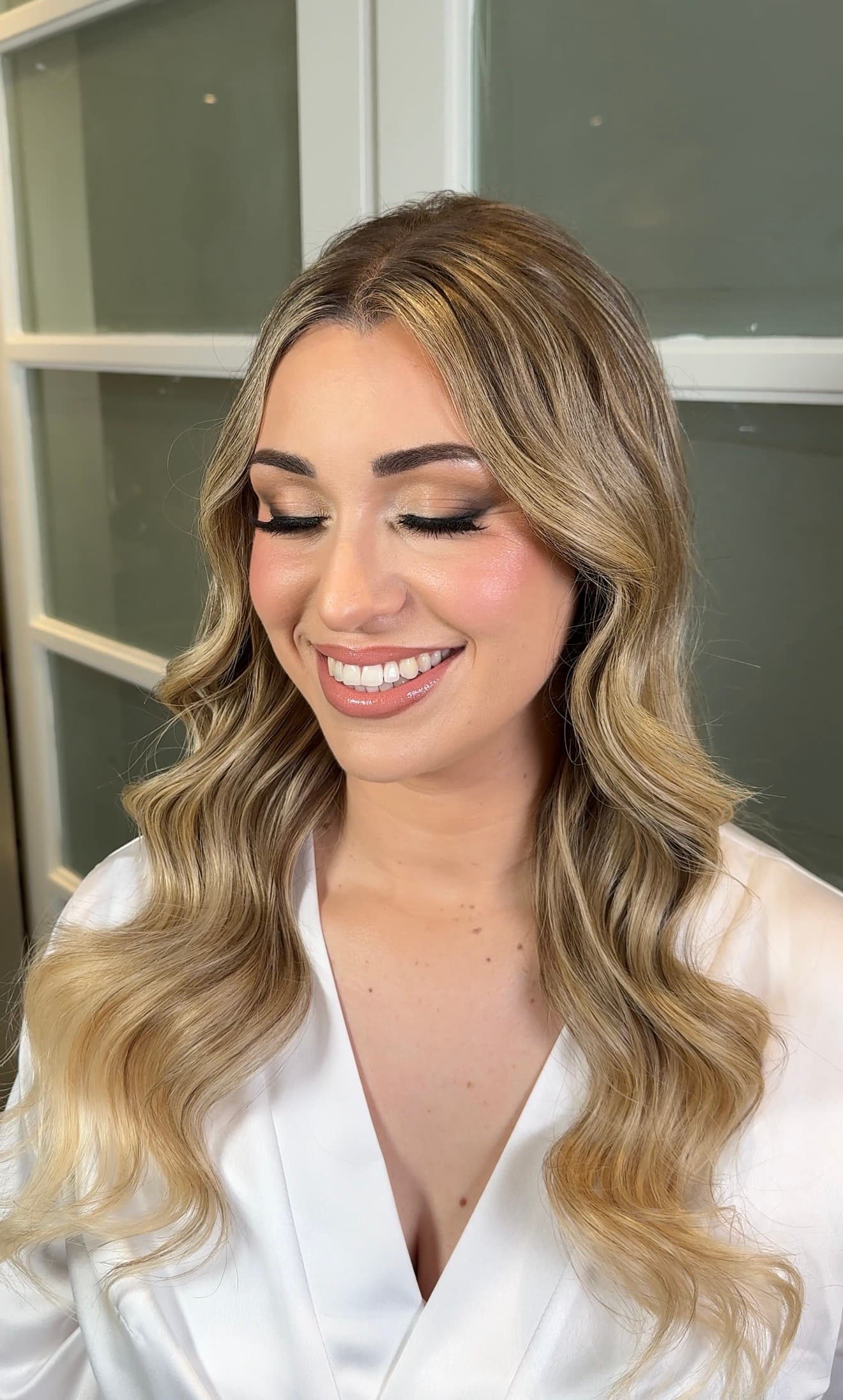 Full glam wedding makeup by HAIR.MAKEUP by Amanda Zack