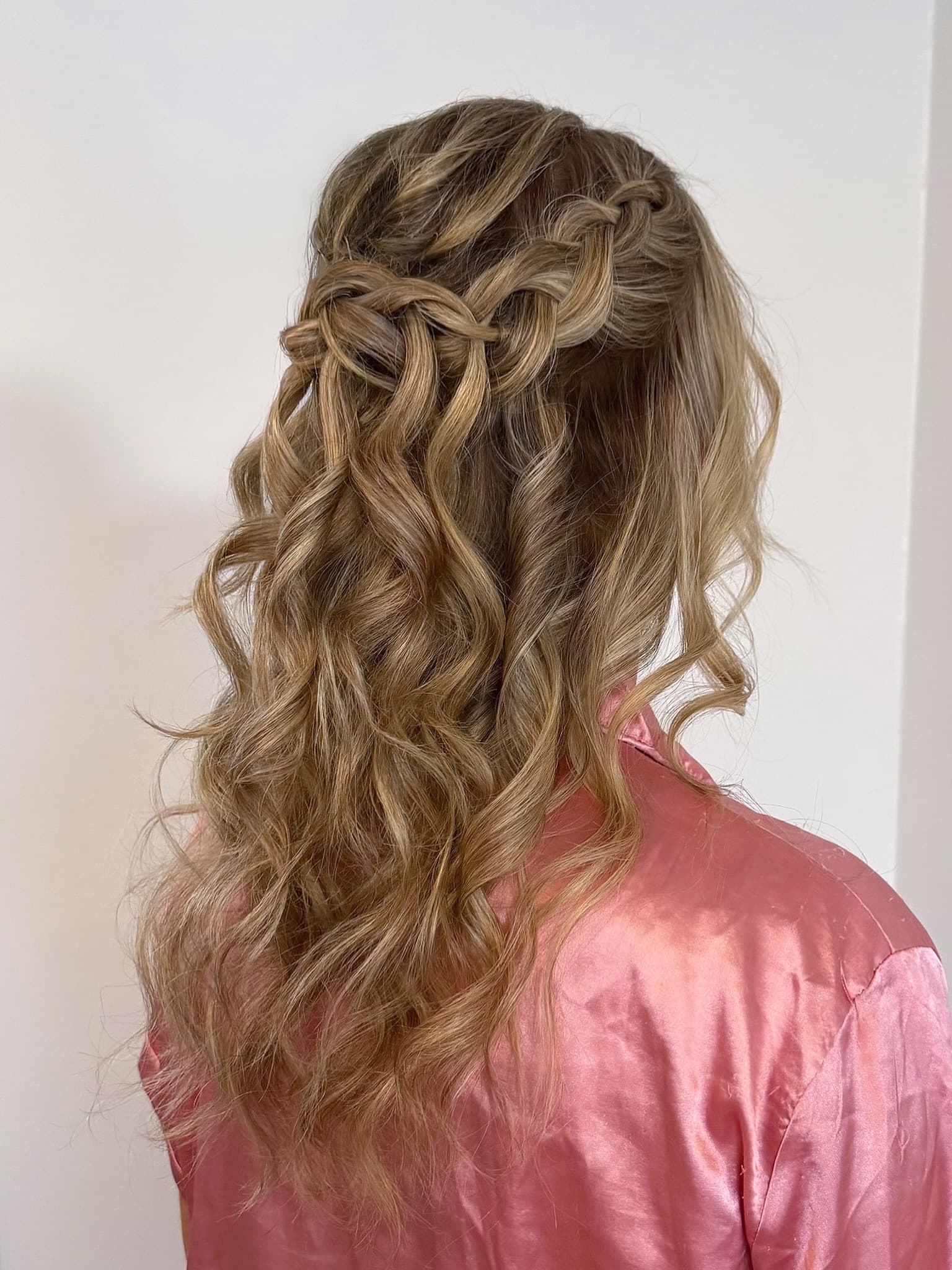 Braided half up half down 💕