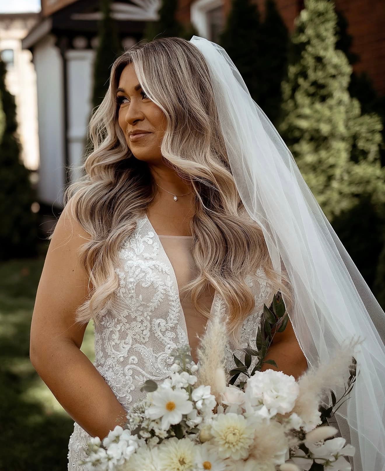 Bridal hair and makeup at Langdon Hall